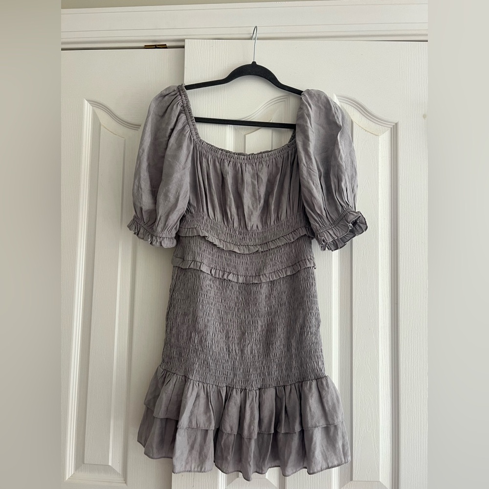 Grey vestique dress